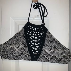 Halter bathing top